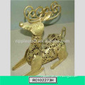 Beautiful Reindeer Xmas Holiday Decoration and Ornaments Outside